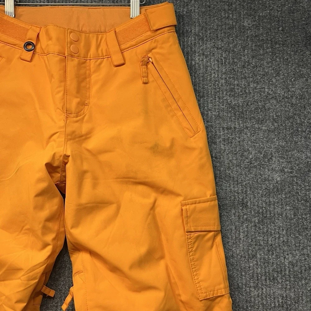 Quicksilver Porter Snow‎ Pants Youth Size L-14 Orange Dryflight 10k Waterproof